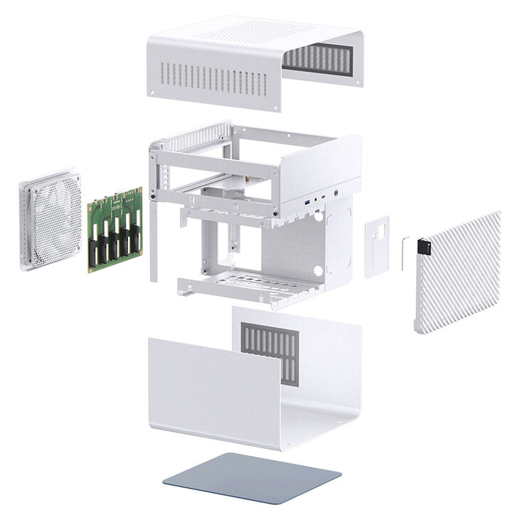 Caja Mini-ITX Jonsbo N2 Blanco image number 20