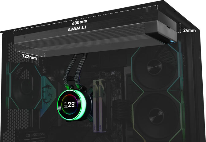 Kit Refrigeraci&oacute;n L&iacute;quida CPU AIO Lian Li HydroShift II LCD-C 360 Negro - 360mm S/Ventiladores image number 2