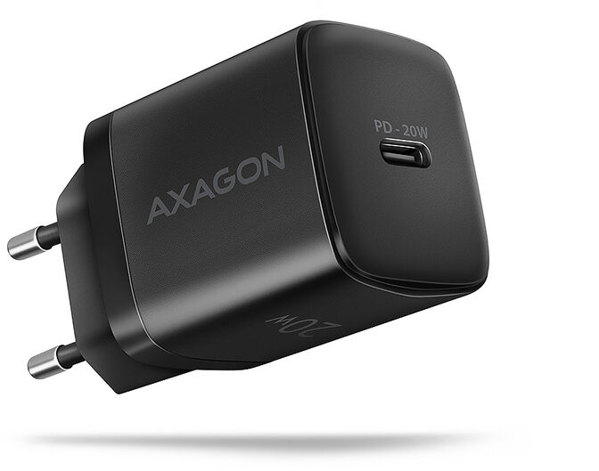 Carregado de pared AXAGON ACU-PD20, 1 puerta (USB-C), PD3.0/PPS/QC4+/AFC/Apple, 20 W, Negro image number 0