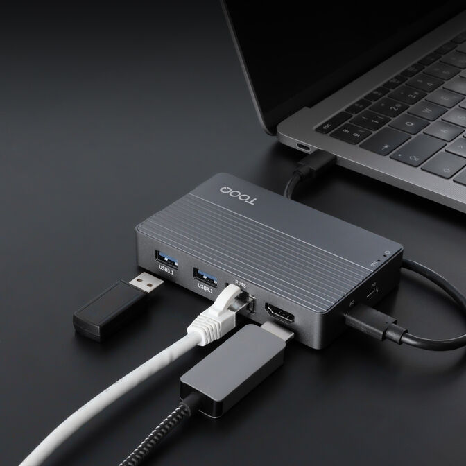 Caja SSD com HUB Tooq TQE-2242G M.2 NGFF/NVMe USB3.2 Gen 2 image number 6
