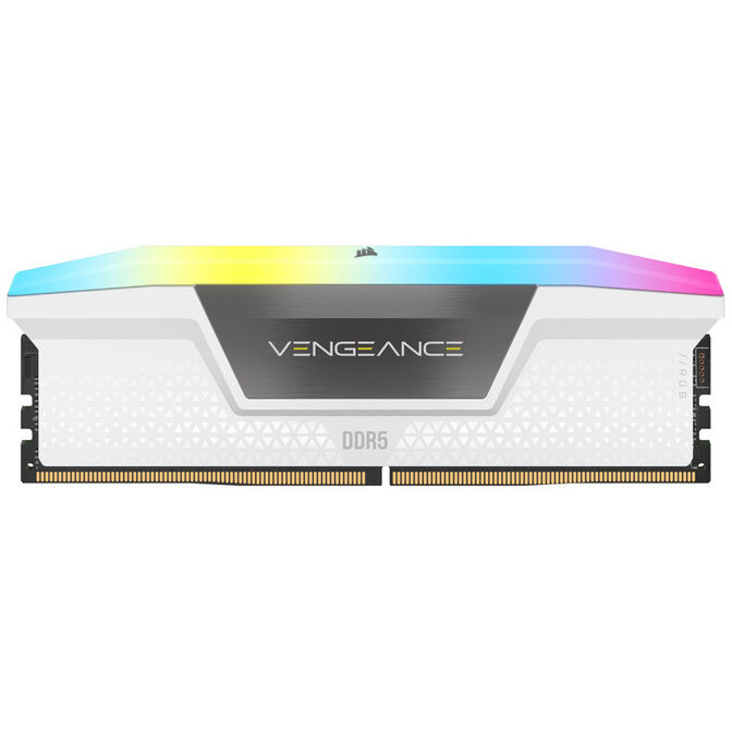Corsair Kit 32GB (2 x 16GB) DDR5 6000MHz Vengeance RGB White CL36 image number 2