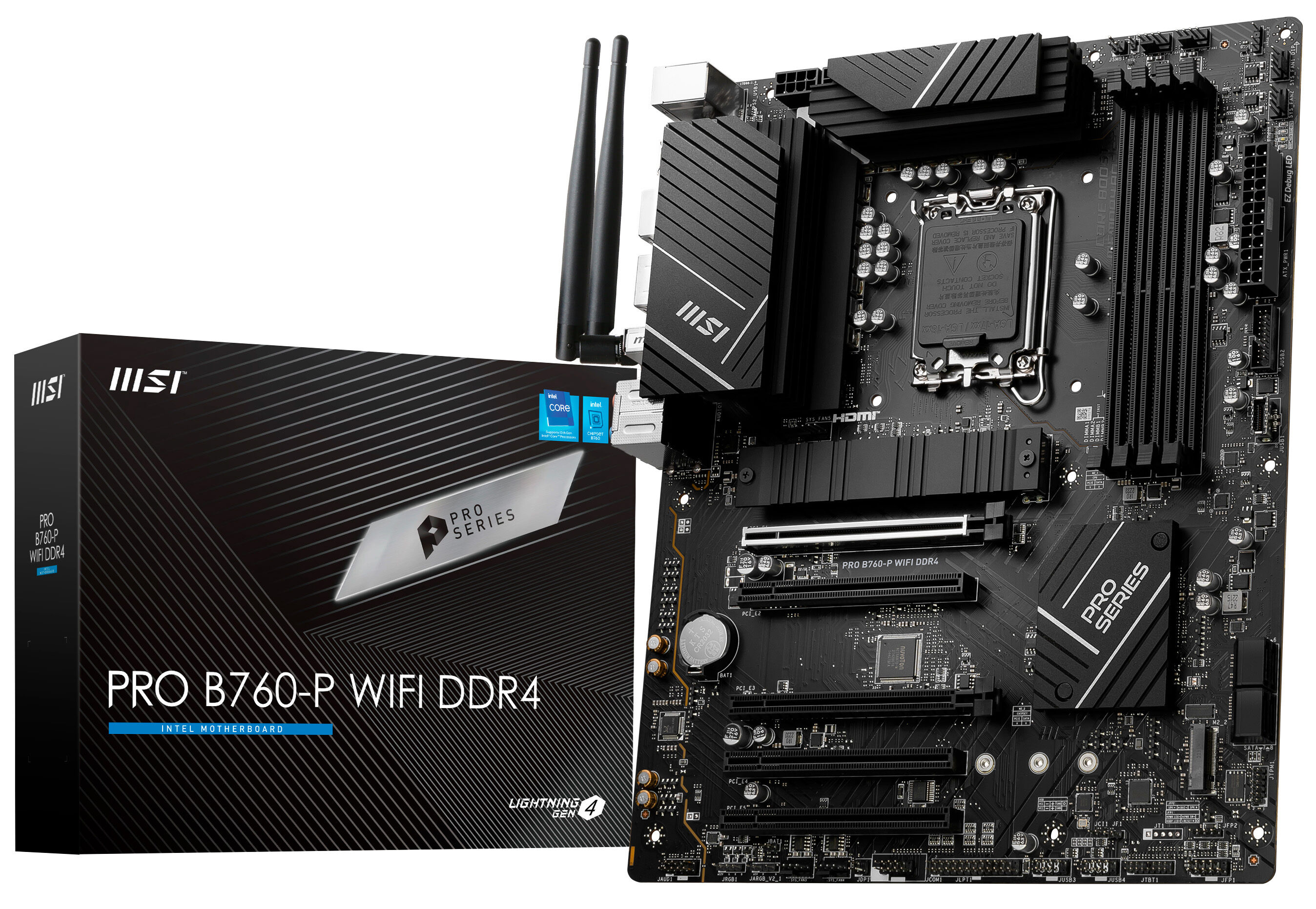 Placa Base MSI PRO B760-P WIFI DDR4