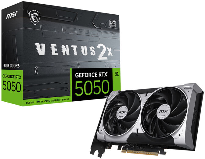 Tarjeta Gr&aacute;fica MSI GeForce&reg; RTX 5050 VENTUS 2X OC 8GB GDDR6 DLSS4 image number 0