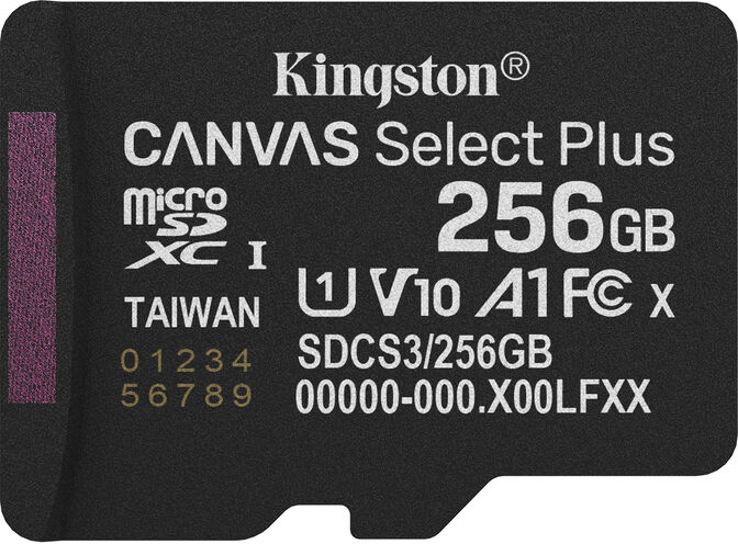 Tarjeta de Memoria Kingston Canvas Select Plus Gen3 150MB/s MicroSDHC UHS-I A1 256GB image number 2