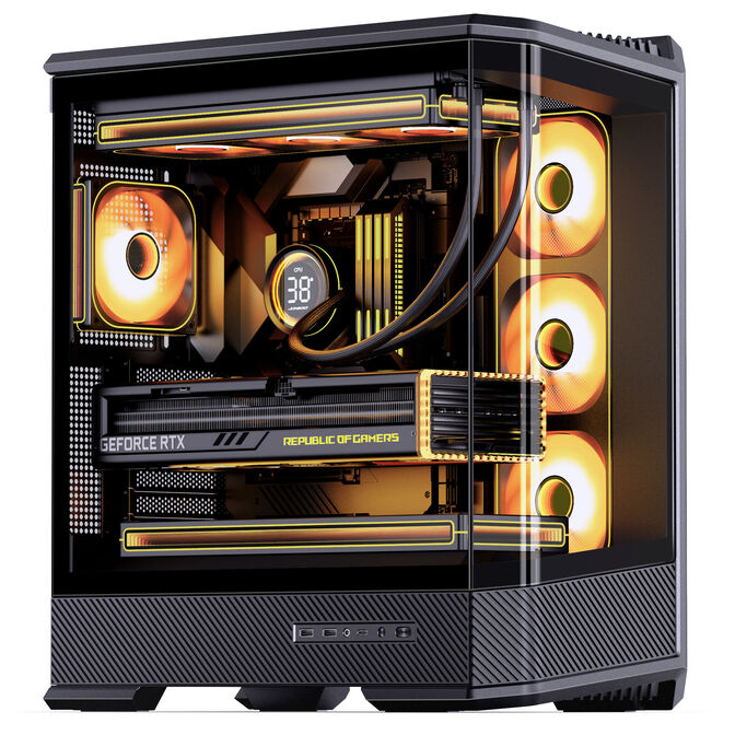 Caja ATX Jonsbo D400 Vidrio Templado Negro image number 1