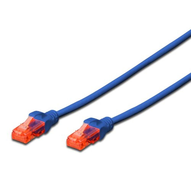 Cabo de Rede Ewent IM1007 Patch Cable CAT 6 UTP 1m Azul image number 0