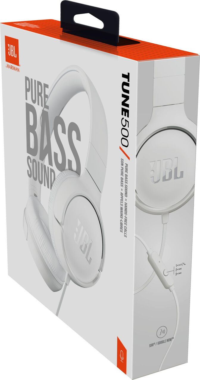JBL Auscultadores Tune 500 - Blanco image number 5