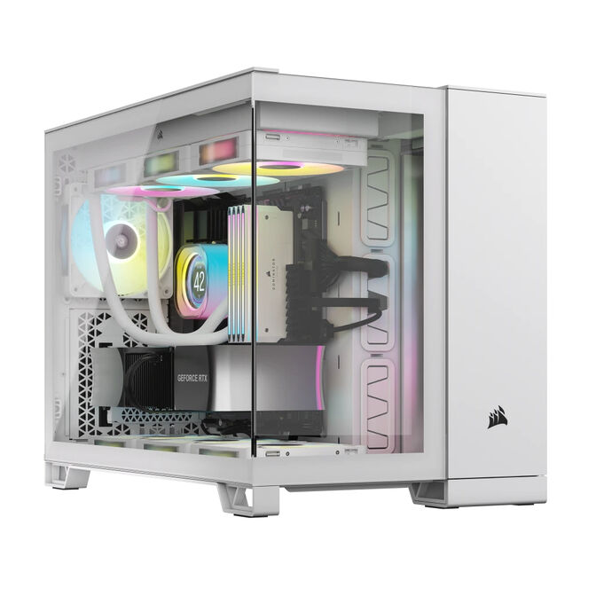 Torre Micro-ATX Corsair 2500X LINK Blanco Cristal Templado image number 1