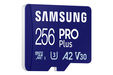 Tarjeta de Memoria Samsung PRO Plus MicroSDXC UHS-I C10 U3 V30 256GB A2 + Adaptador SD image number null