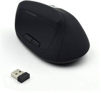 Ratón Vertical Ewent até 1600 DPI Wireless Ergonómico Negro
