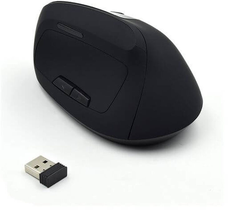 Ratón Vertical Ewent até 1600 DPI Wireless Ergonómico Negro image number 0