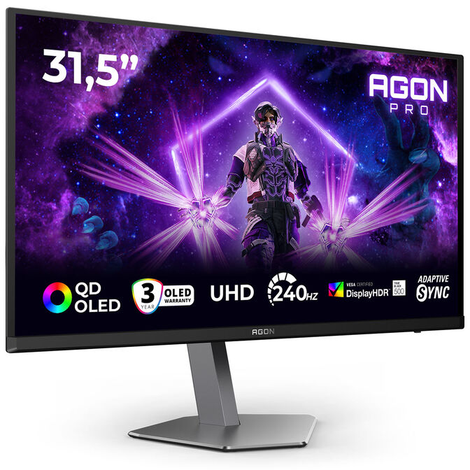 Monitor AOC Gaming 31.5" AG326UZD2  QD-OLED UHD 240Hz 0,03ms Adaptive-Sync HDR1000 image number 1