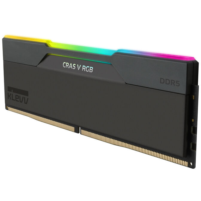KLEVV Kit 32GB (2 x 16GB) DDR5 CRAS V 6400MHz CL30 RGB Obsidian Black (Intel XMP/AMD Expo) image number 9