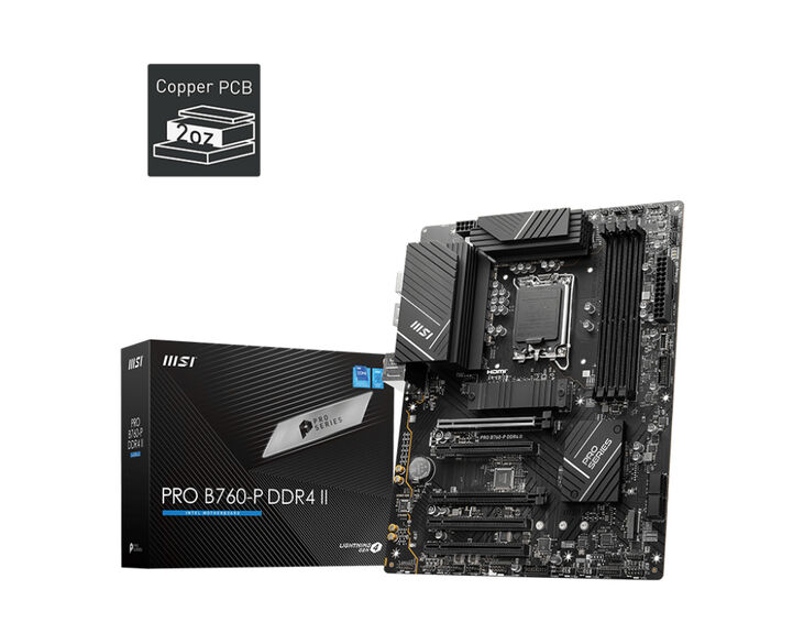 Placa Base MSI PRO B760-P DDR4 II image number 0