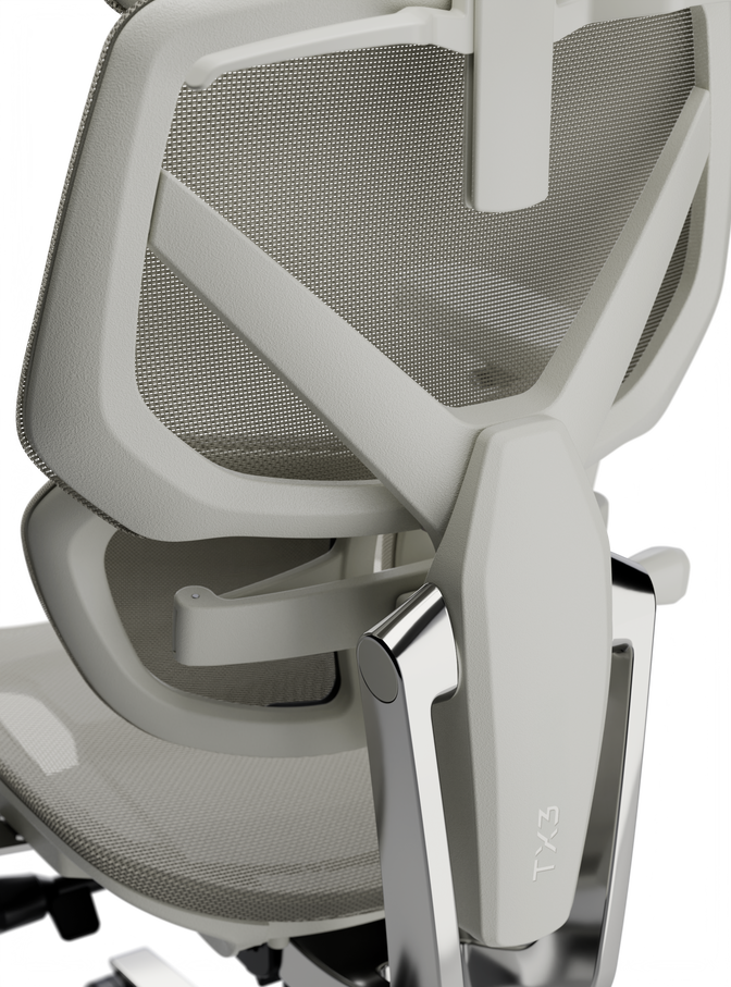 Silla Ergon&oacute;mica TX3 (ThunderX3) FLEX Pro con Soporte Lumbar de 360&deg; - Mesh Gris image number 5