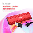 Disco SSD Externo Patriot Transporter Lite 512GB USB3.2 Gen2 (1000/1000MB/s) Red image number null