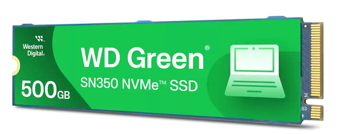 SSD Western Digital Green SN350 500GB Gen3 M.2 NVMe (2400/1500MB/s) image number 0