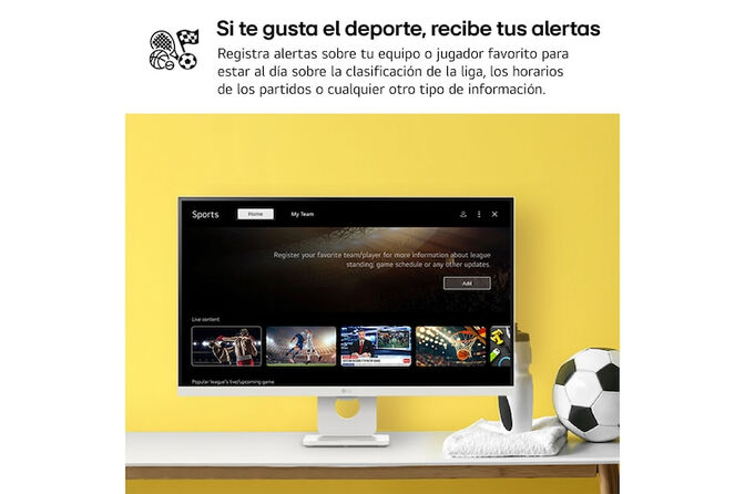 Monitor Smart LG MyView 27" 27U731SA IPS 4K 60Hz 5ms c/ webOS - Blanco image number 10