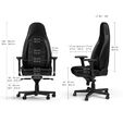 Silla noblechairs ICON Real Leather Negro image number null