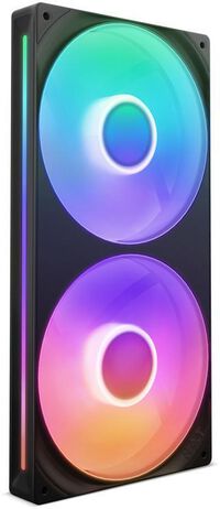 Ventilador NZXT F280 RGB Core Single-Frame Negras - Duplo Ventílador 140mm (280mm)