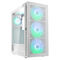 Caja ATX Kolink Observatory HF Mesh ARGB Blanco / Ventiladores Brancas
