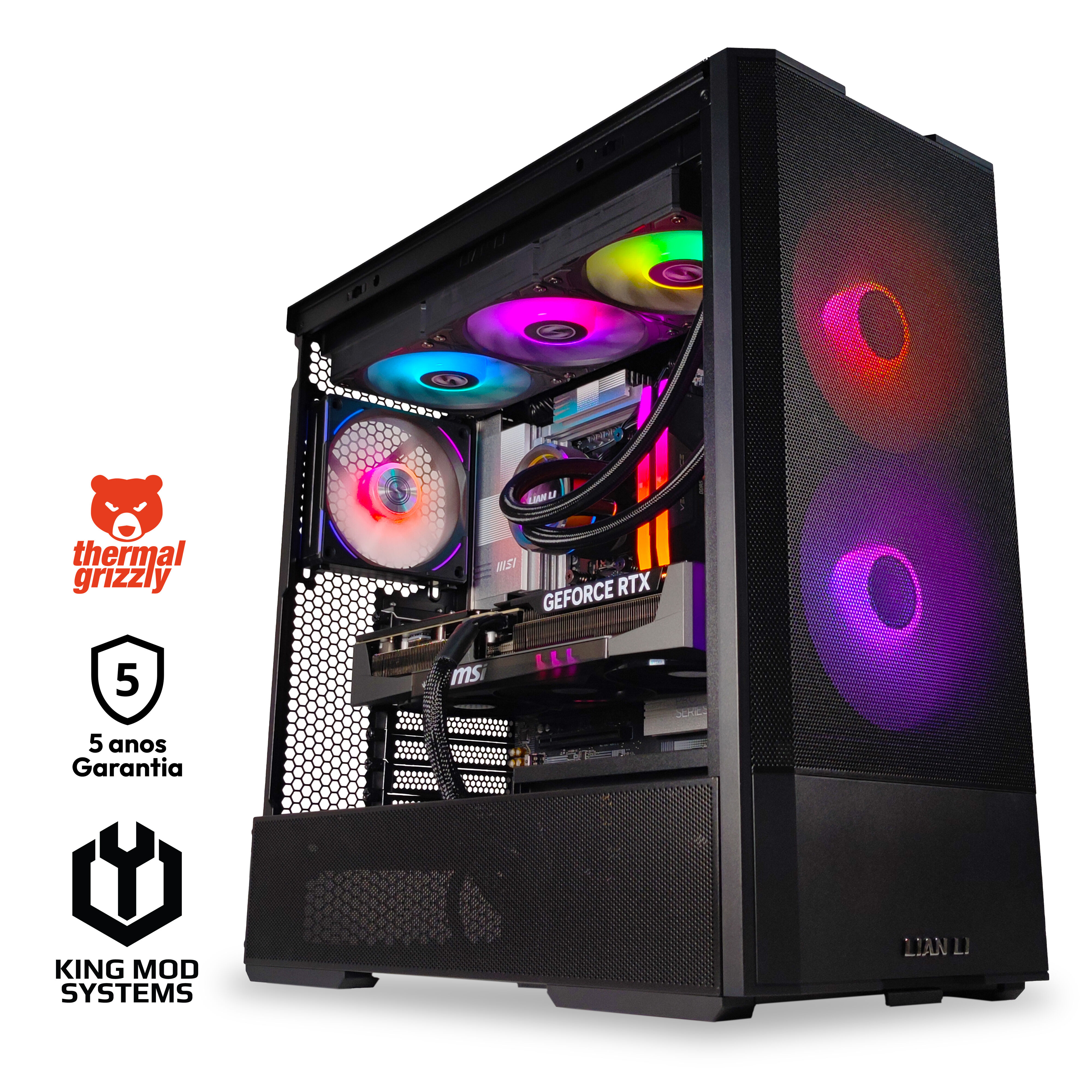 Ordenador King Mod Gamer-PC Ryzen 7 9800X3D 32GB DDR5 2TB RTX 5080 WiFi W11