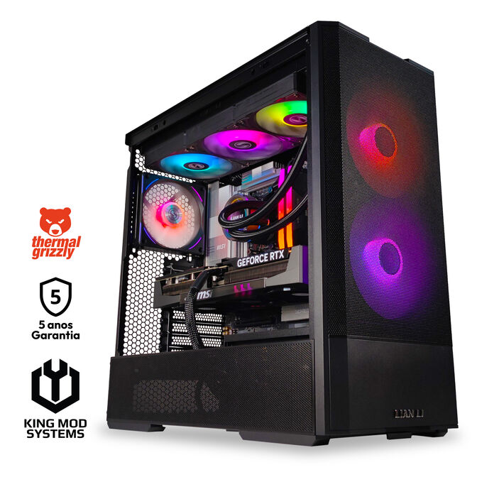 Ordenador King Mod Gamer-PC Ryzen 7 9800X3D 32GB DDR5 2TB RTX 5080 WiFi W11 image number 0