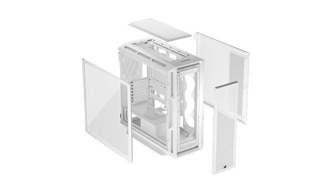 Torre E-ATX Corsair 5000T Blanca Cristal Templado image number 8