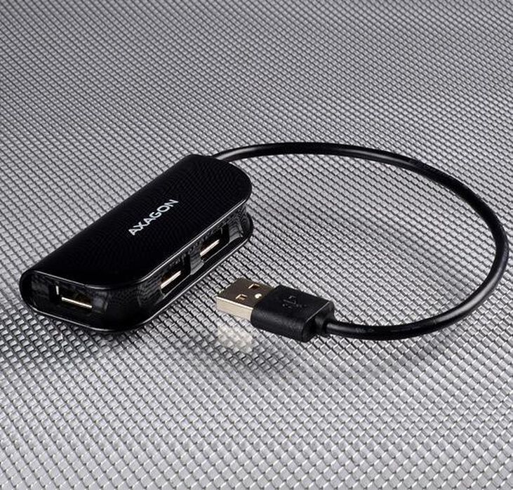 HUB USB AXAGON HUE-X4B 4x USB2.0 READY Negro image number 1