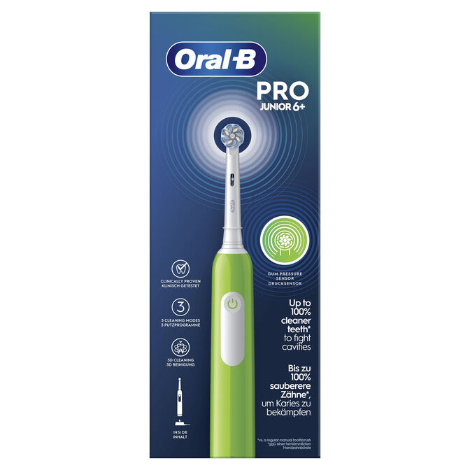 Cepillo de Dientes El&eacute;ctrico Oral-B Junior Verde image number 0
