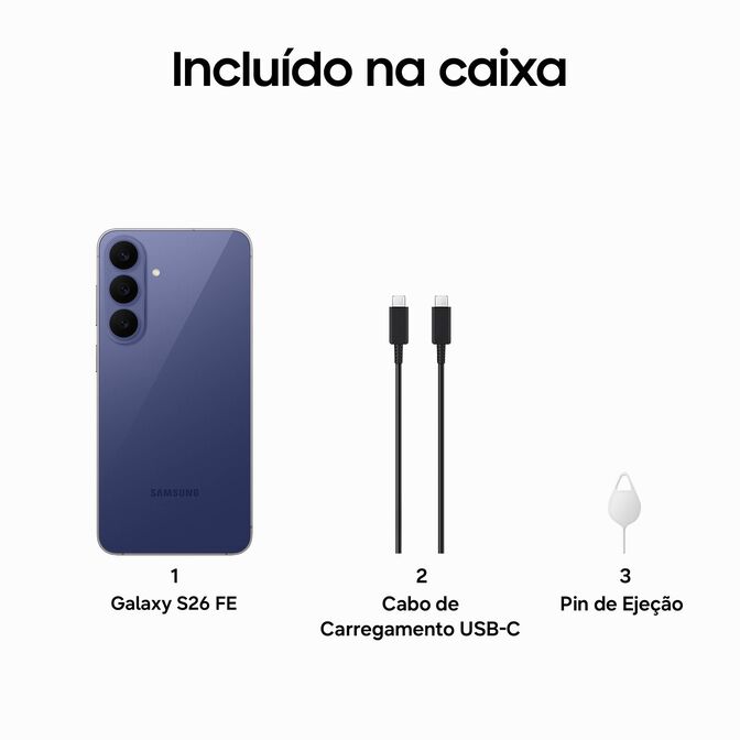 Smartphone Samsung Galaxy S26 FE 6.7" (8 / 256GB) 120Hz Azul Escuro image number 8