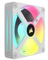 Ventilador Corsair iCUE Link QX120 RGB PWM Blanco 120mm (Expansion Kit) image number null