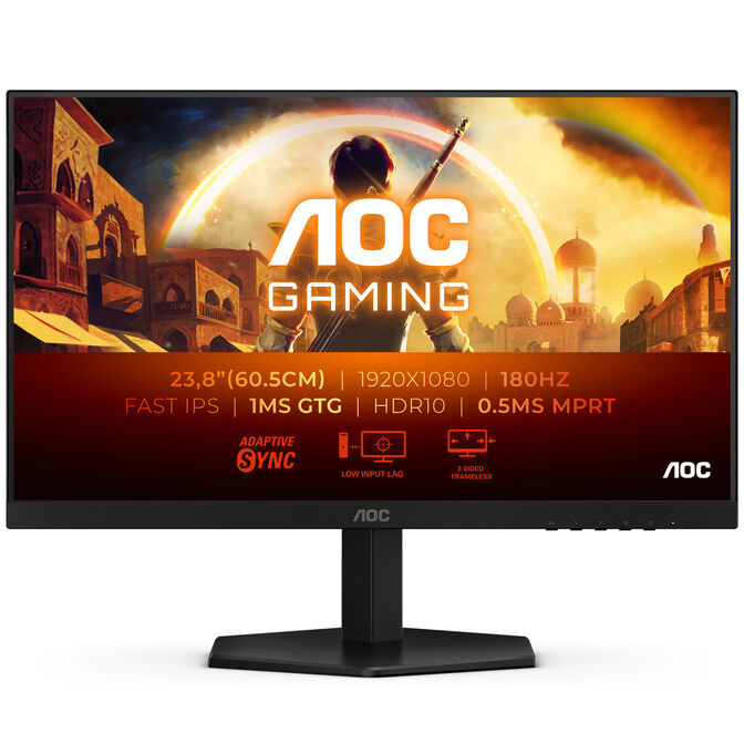 Monitor AOC Gaming 23.8" 24G42E IPS FHD 180Hz 1ms Adaptive Sync image number 0