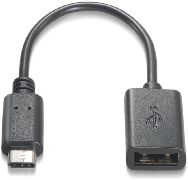 Cable USB 2.0 3A OTG Nanocable USB-C/M-A/F 15 CM Negro image number 0