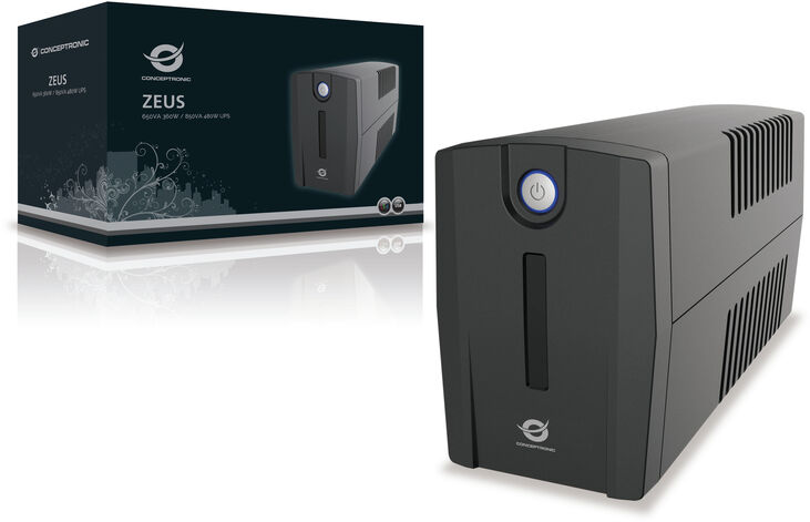 UPS Conceptronic Zeus 850VA com Schuko image number 1