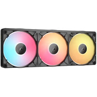 Ventilador Corsair iCUE Link RX360 II Unified Frame Negras RGB PWM Triplo Ventilador 120mm (360mm) HUB