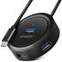 HUB USB-C AXAGON HUE-P1C 4x USB 3.2 Gen 1 ROUND, micro USB power IN image number null