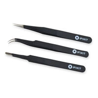 Juego de Pinzas de Precision iFixit PRO Anti-Estático (Pack 3)