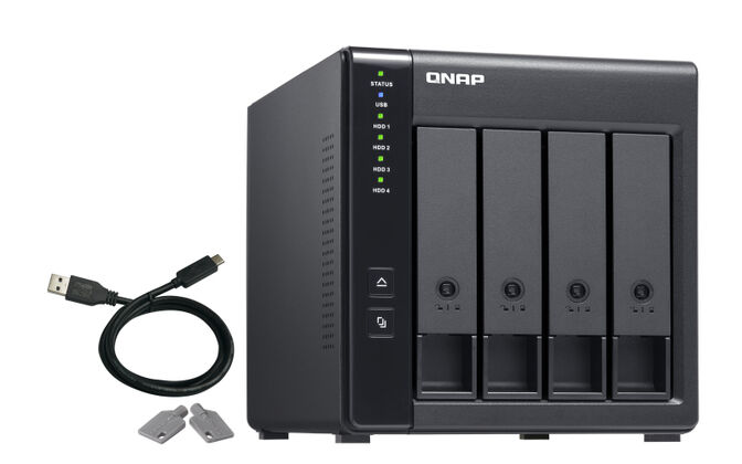 Unidade de Expans&atilde;o NAS QNAP TR-004 - 4 Ba&iacute;as - USB Type C image number 4
