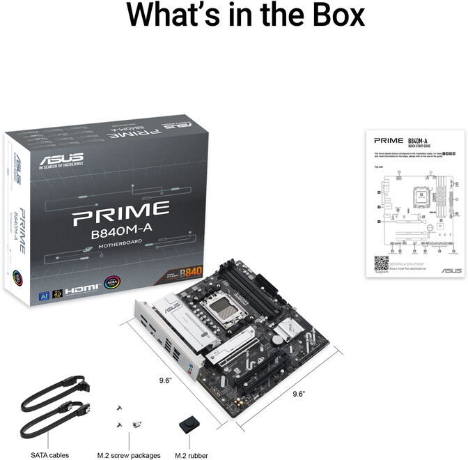 Placa Base Asus PRIME B840M-A-CSM image number 2