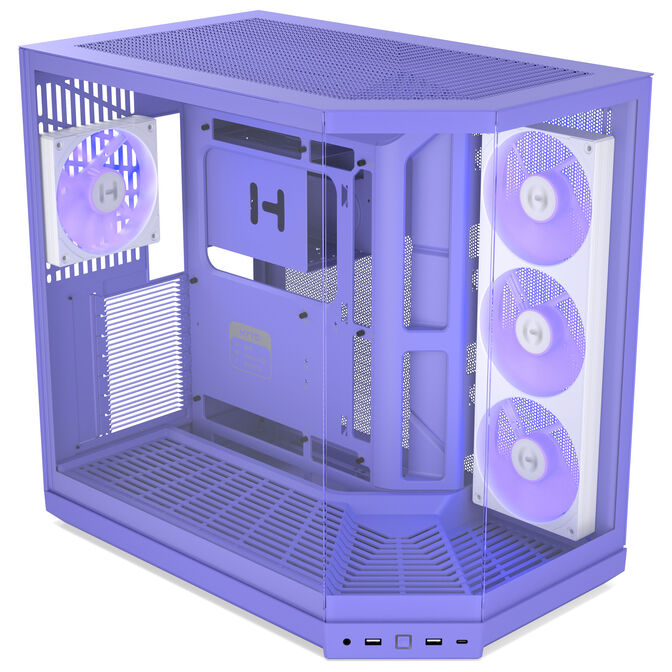 Caja E-ATX Hyte Y50 Vidrio Templado Taro Milk image number 2