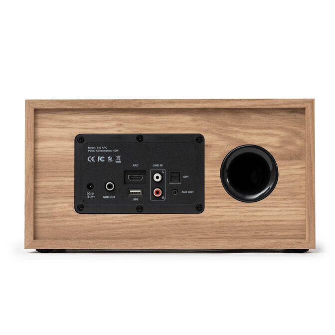 Altavoces Hi-Fi Vulkkano T40 ARC 40W Bluetooth HDMI ARC Marrones image number 4