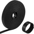 Tira de Velcro Organizadora de Cables Ewent EW1563 Hook & Loop Reutiliz&aacute;veis 15mm 10 metros Preta image number null