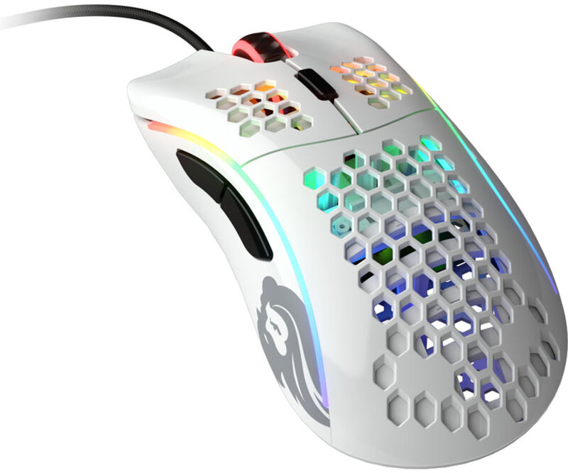 Rat&oacute;n Gaming Glorious Model D- Glossy Blanco