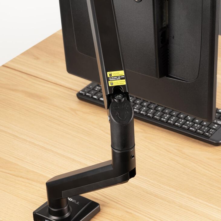 Soporte de Mesa Tooq Tilt e Giratório 13" a 34" Max. 10kg Negro image number 5