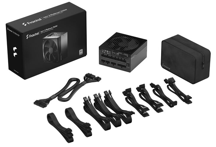 Fuente Alimentación Fractal Design Ion+ 2 760W 80+ Platinum Full Modular image number 9