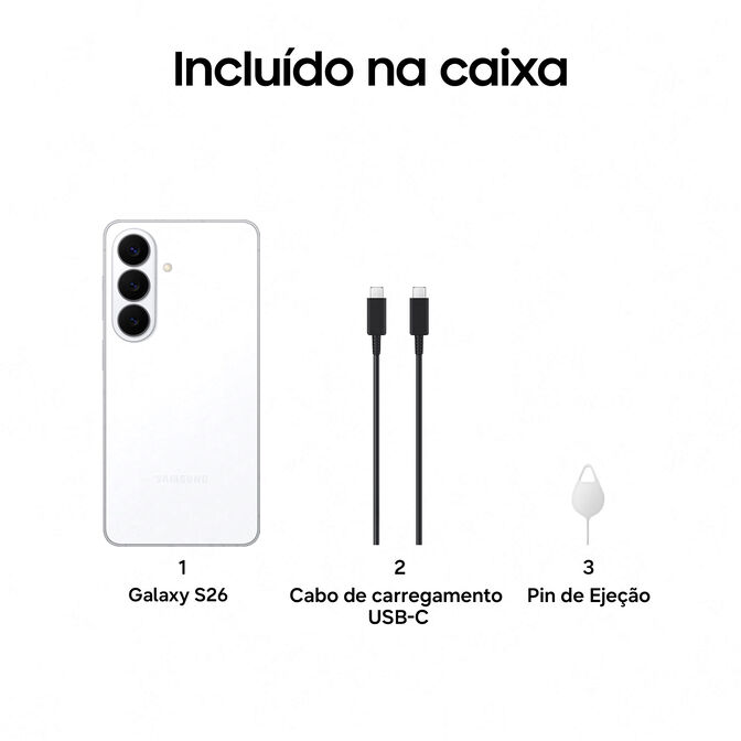 Smartphone Samsung Galaxy S26 6.3" (12 / 512GB) 120Hz Blanco image number 6