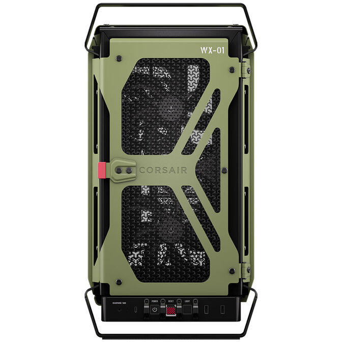 Torre E-ATX Corsair WARTHOG RS Perfomance Mil Green Cristal Templado image number 8