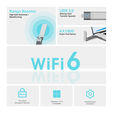 Adaptador de Rede USB TP-LINK Archer TX20UH Wireless AX1800 image number null