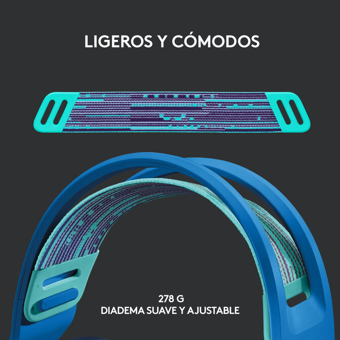 Auriculares Logitech G733 RGB Lightspeed Wireless Azul image number 17